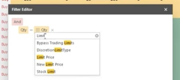 Trading FE Column Against Column Filtering