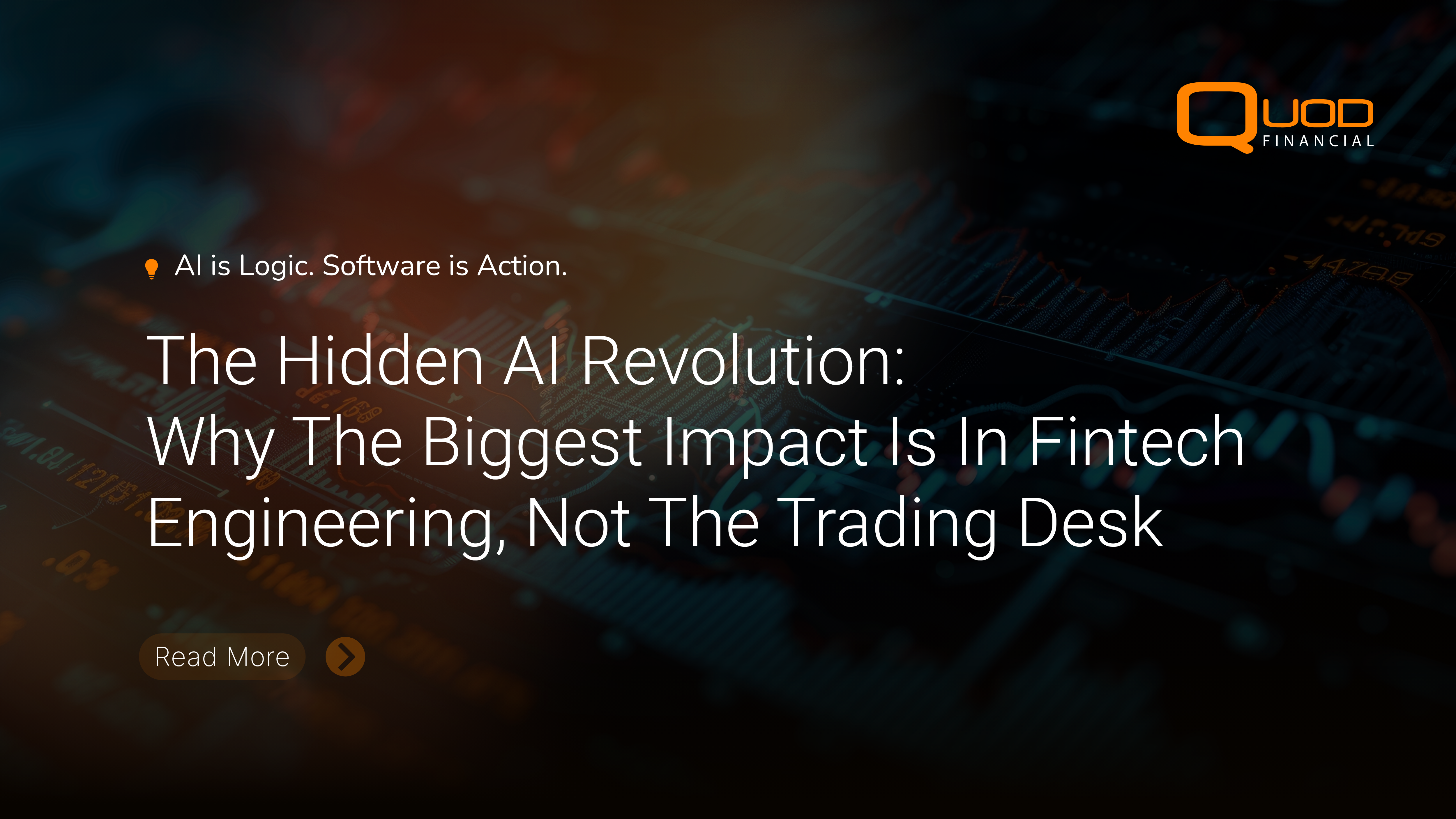 Quod Financial’s approach to driving AI in FinTech engineering productivity through hyper-automation.